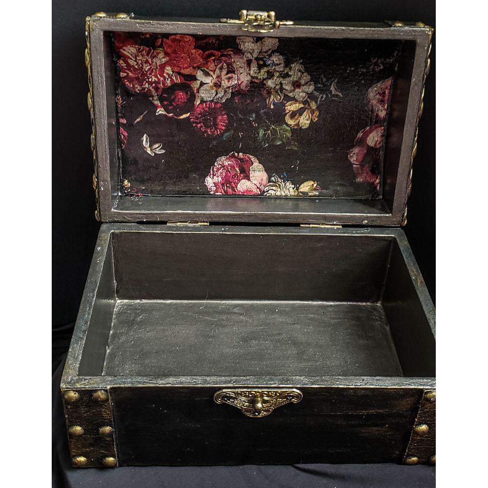Black and Gold Treasure Box Jewelry Box - Laila Beauty Care Jewelry Box