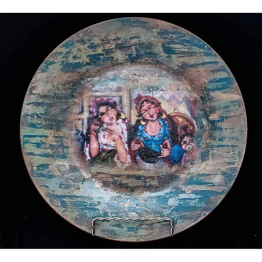 Oriental Vintage Plate (Khalty w Khaltak) Decorative Plate - Laila Beauty Care Decorative Plate