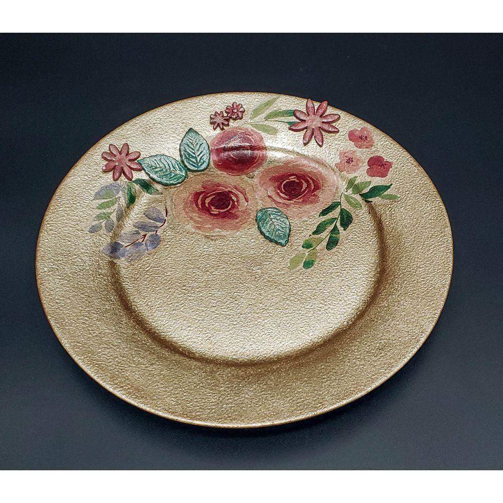 Golden Plate Decorative Plate - Laila Beauty Care Decorative Plate