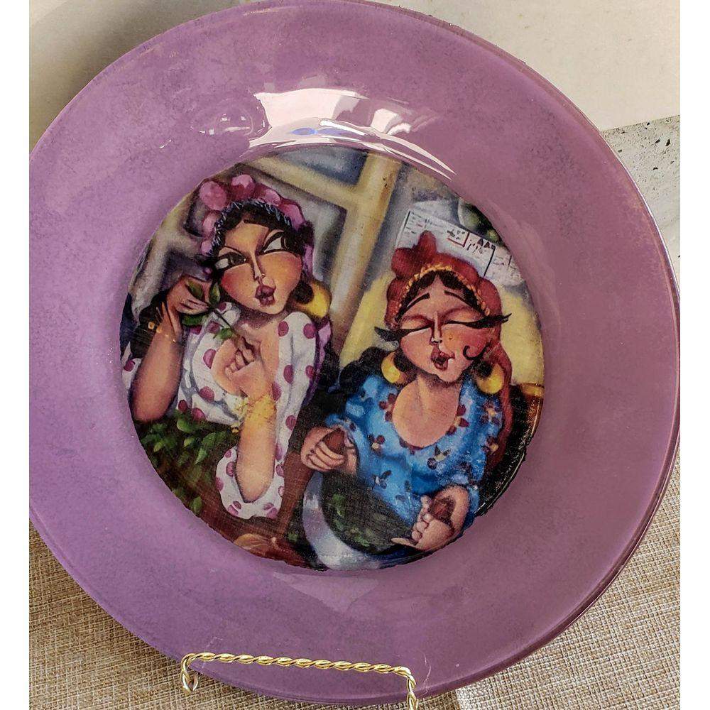 Oriental Modern Plate (Khalty w Khaltak) Decorative Plate - Laila Beauty Care Decorative Plate