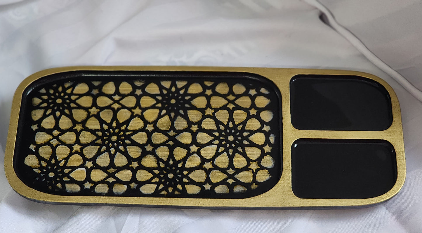 Black and Gold Tray