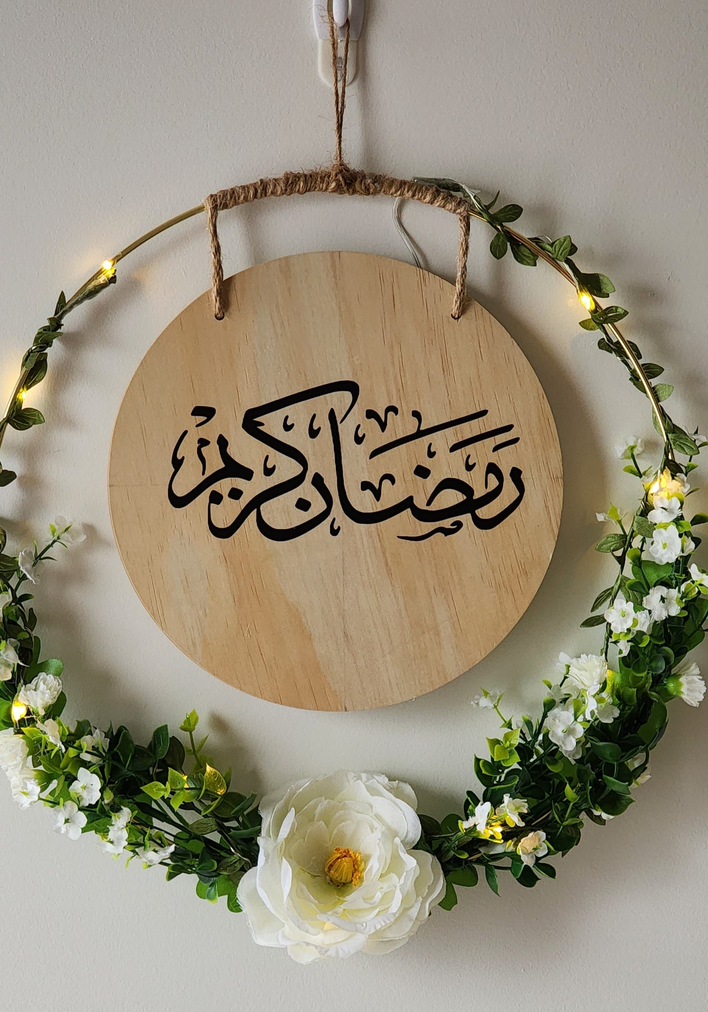 Ramadan Floral Hoop Wreath
