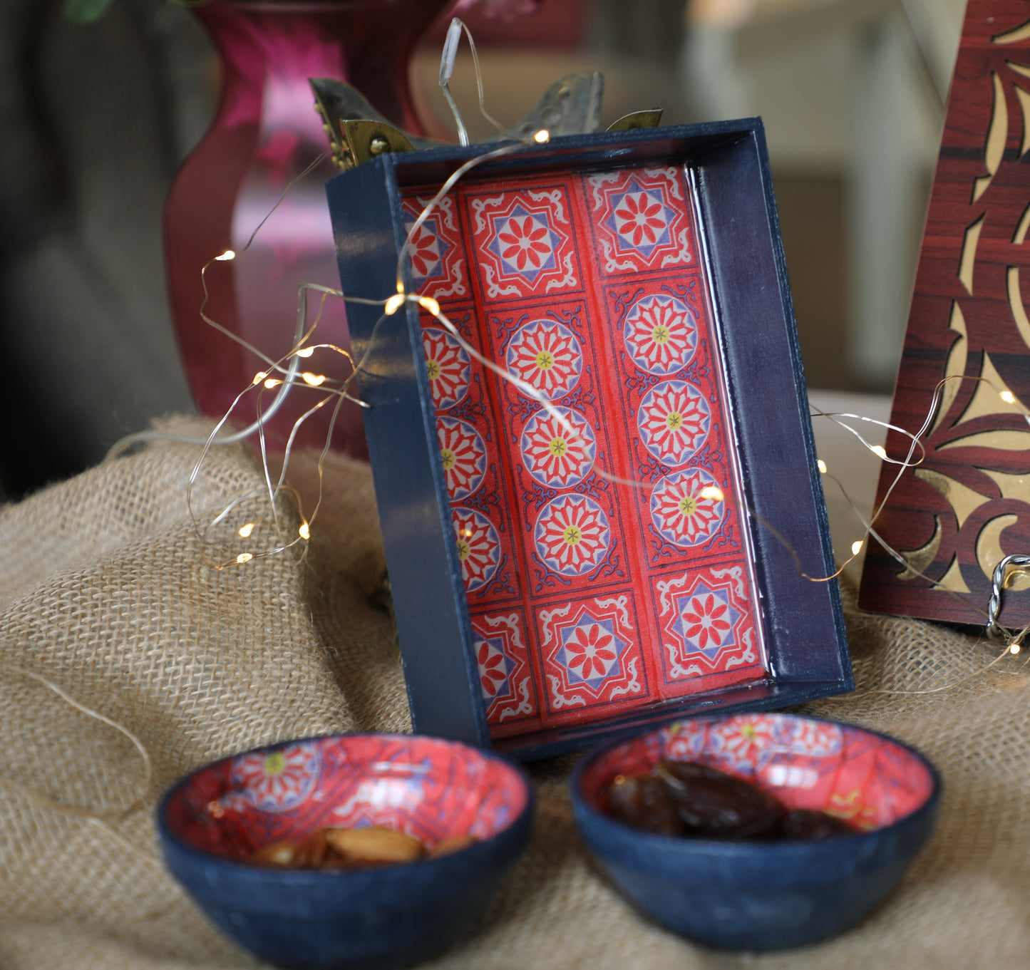 Ramadan One Tray & One Bowl Set Trays - Laila Beauty Care Trays