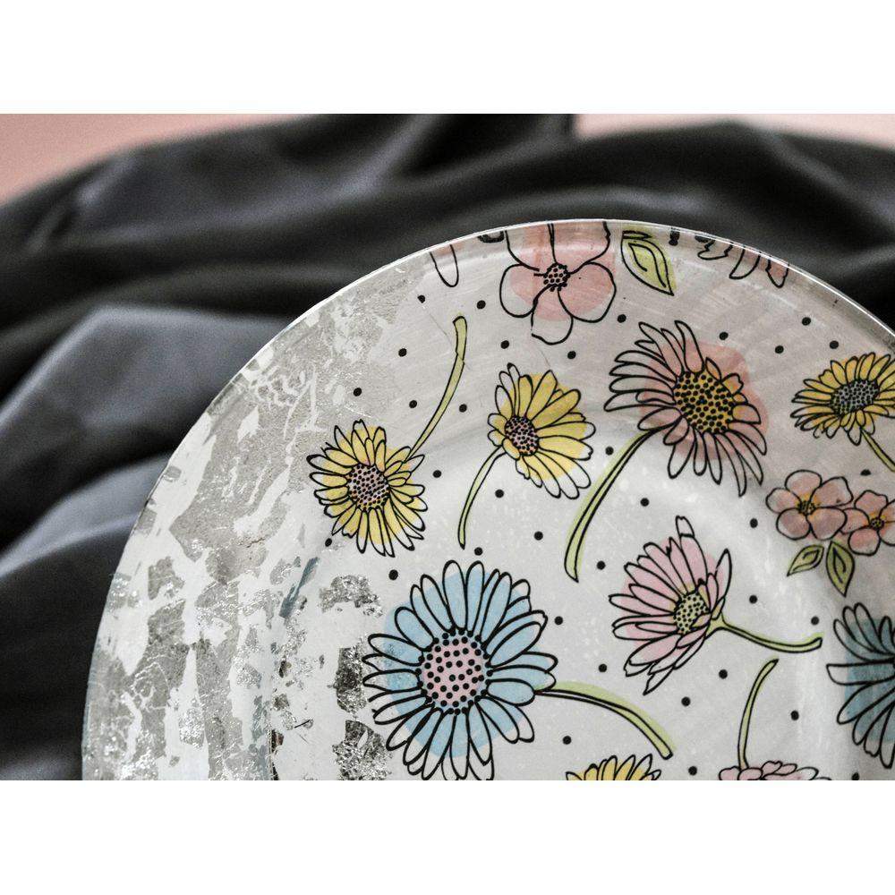 Floral Plate Decorative Plate - Laila Beauty Care Decorative Plate