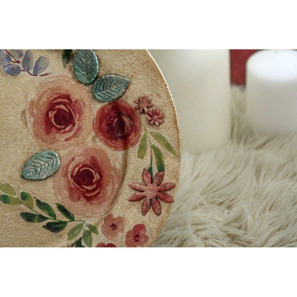 Golden Plate Decorative Plate - Laila Beauty Care Decorative Plate