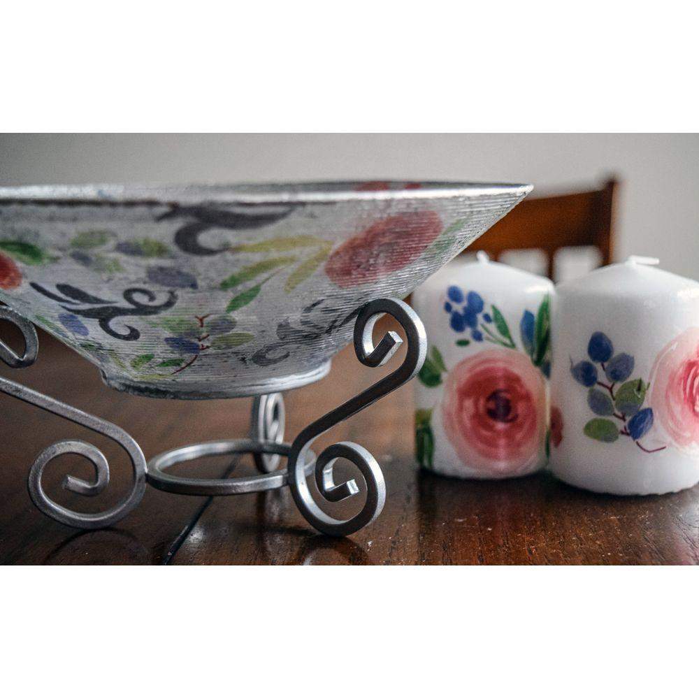 Footed Stand Plate Decorative Plate - Laila Beauty Care Decorative Plate