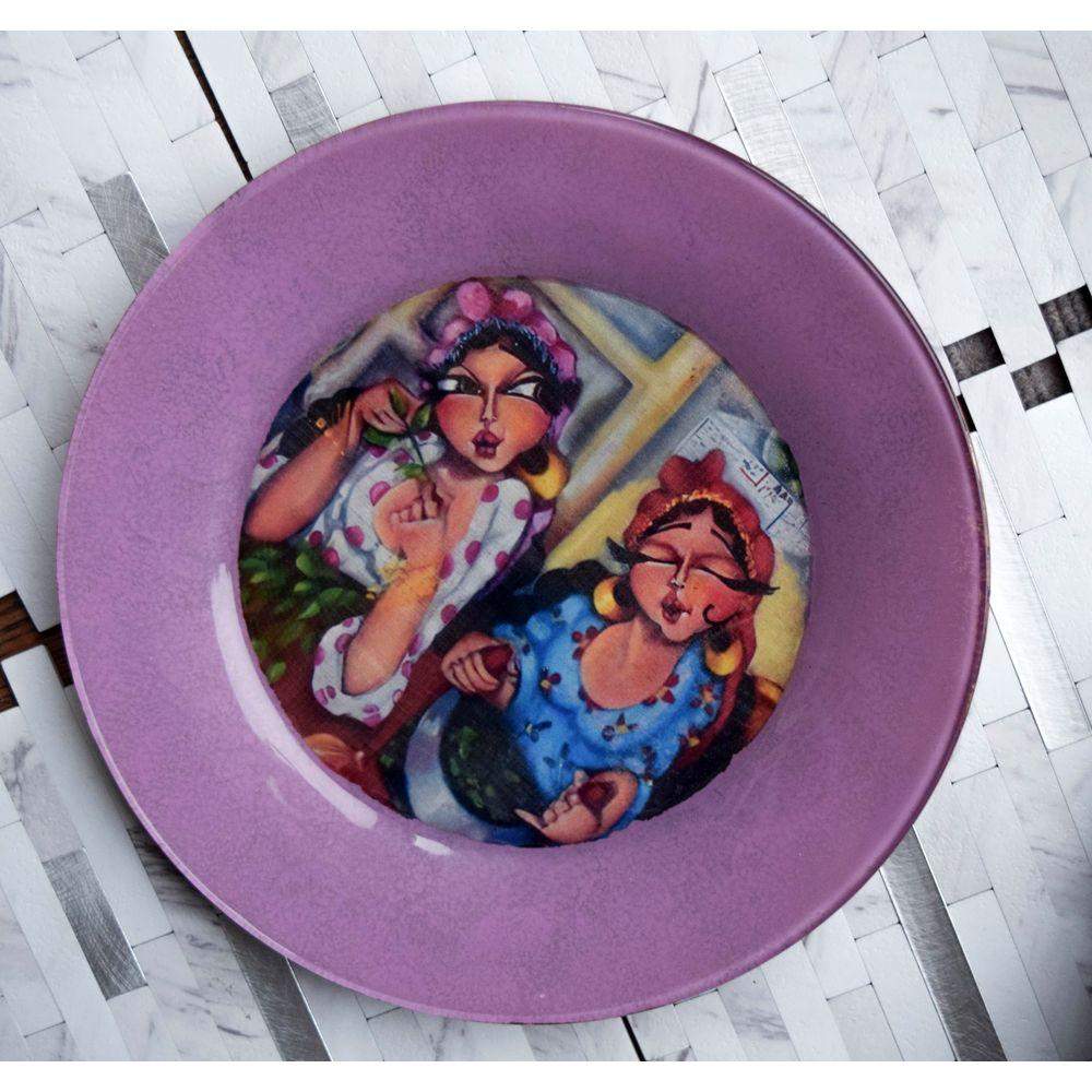 Oriental Modern Plate (Khalty w Khaltak) Decorative Plate - Laila Beauty Care Decorative Plate
