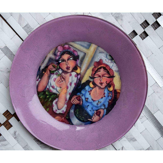 Oriental Modern Plate (Khalty w Khaltak) Decorative Plate - Laila Beauty Care Decorative Plate