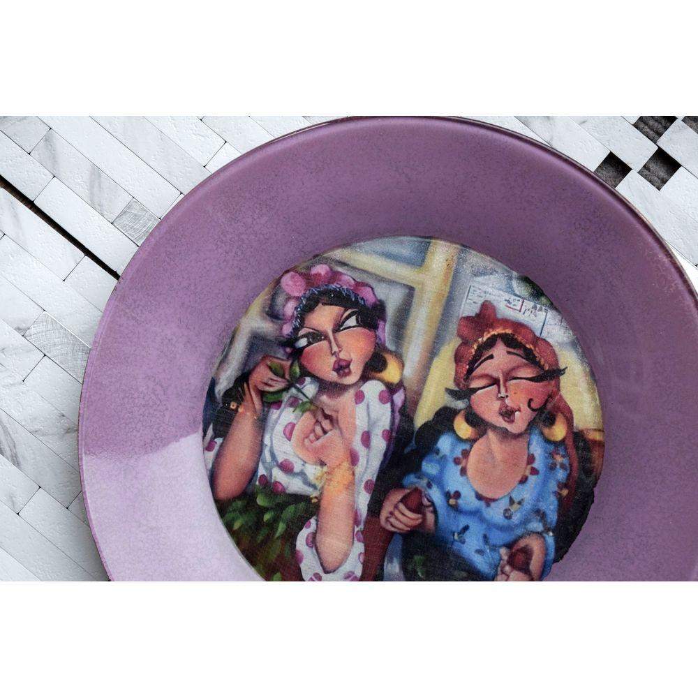 Oriental Modern Plate (Khalty w Khaltak) Decorative Plate - Laila Beauty Care Decorative Plate