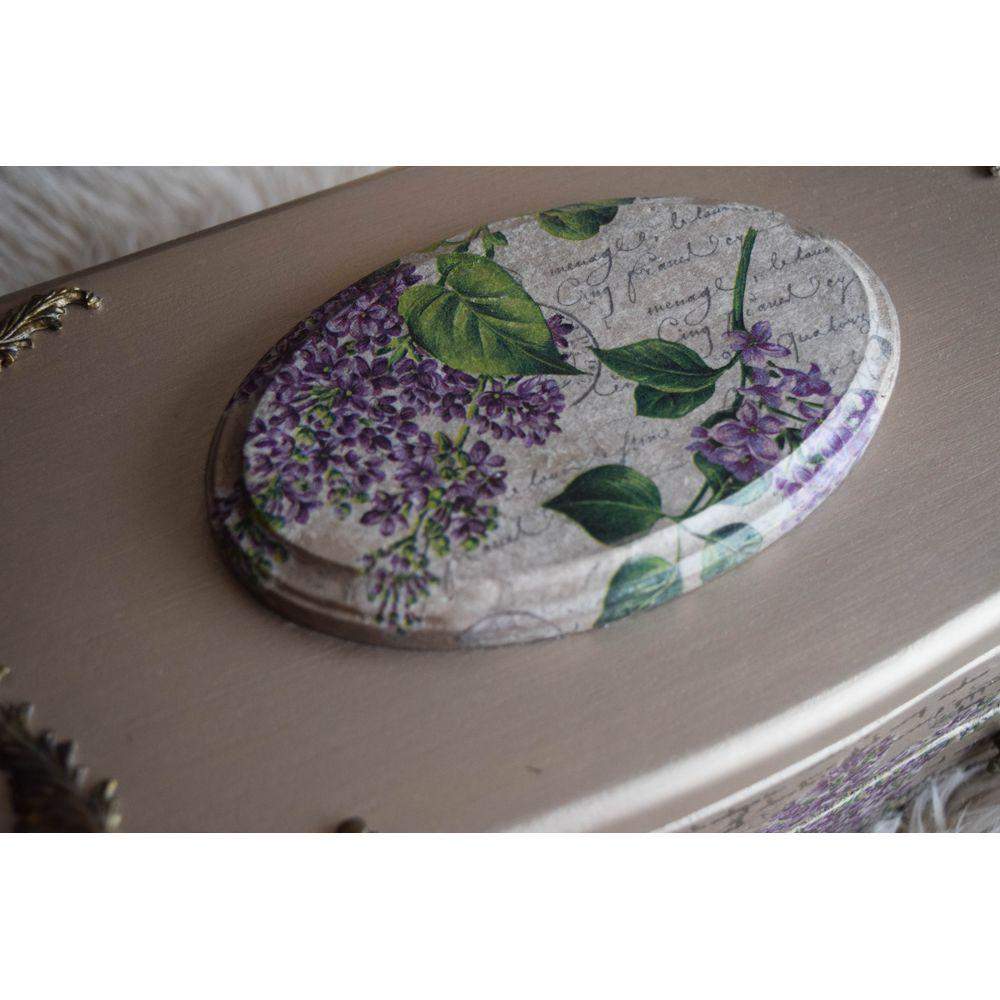 Champagne Gold & Lavender Jewelry Box Jewelry Box - Laila Beauty Care Jewelry Box