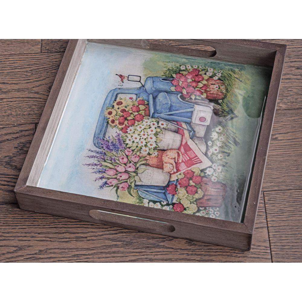 Flower Truck Resin Tray Trays - Laila Beauty Care Trays
