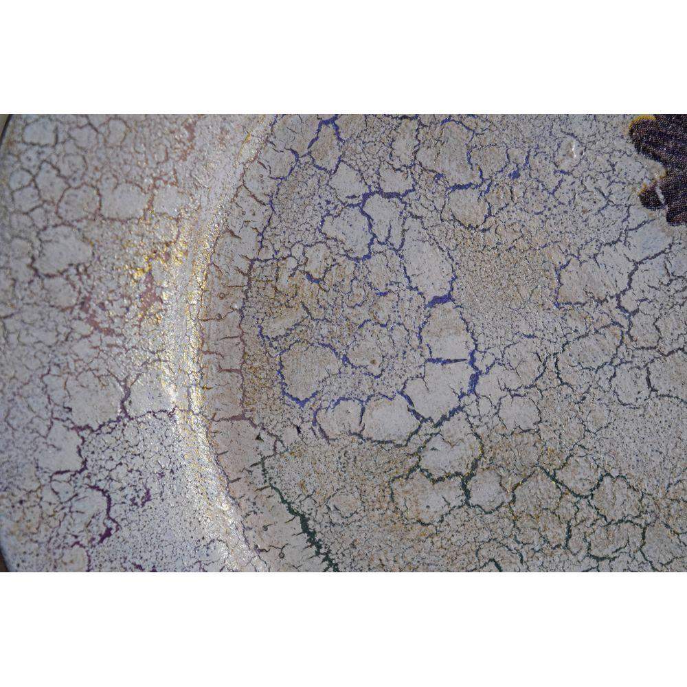 Vintage Beige Gold Plate Decorative Plate - Laila Beauty Care Decorative Plate