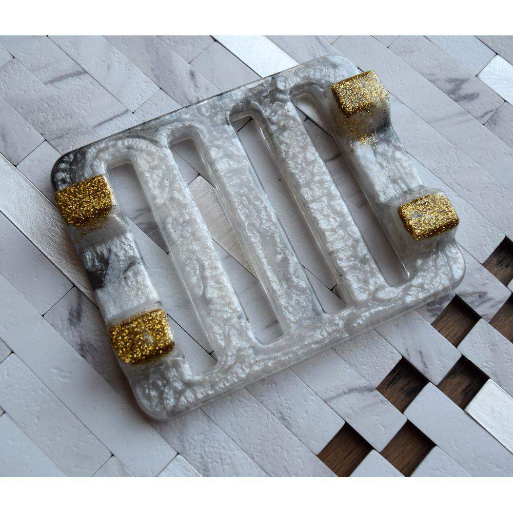 Golden Black & White Coasters Coasters - Laila Beauty Care Coasters