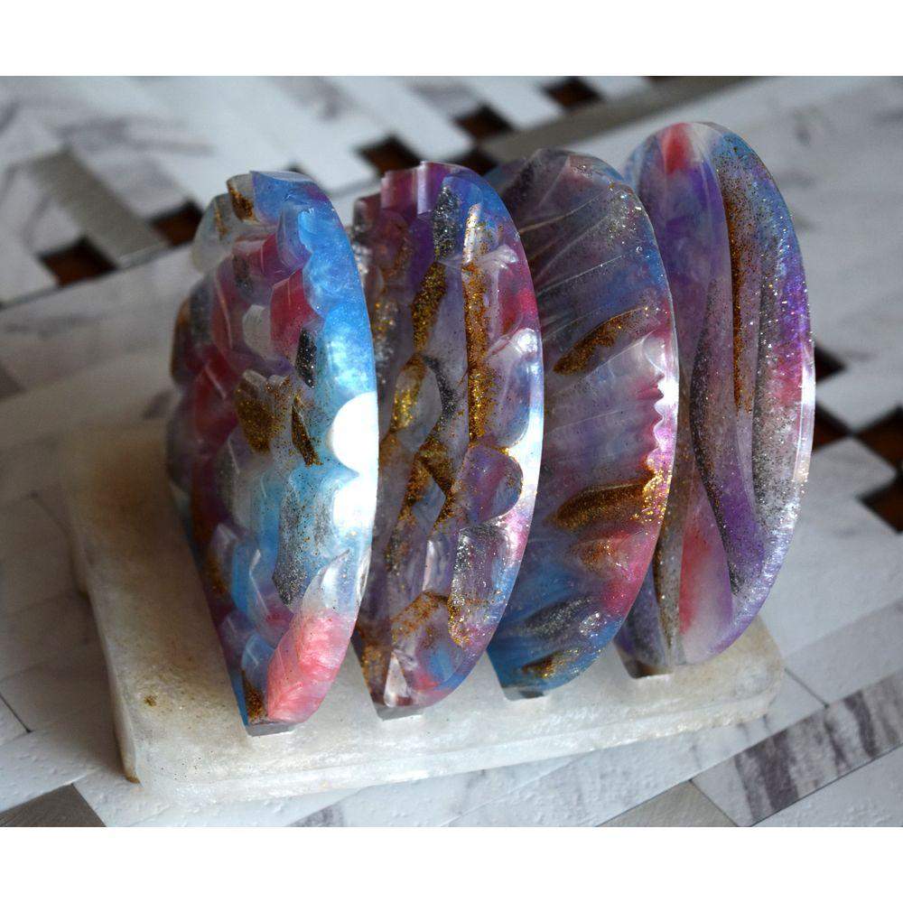 Golden Vibrant Colours Coasters Coasters - Laila Beauty Care Coasters