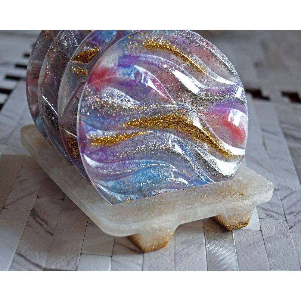 Golden Vibrant Colours Coasters Coasters - Laila Beauty Care Coasters