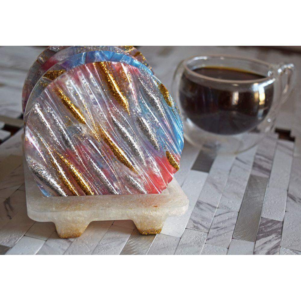 Golden Vibrant Colours Coasters Coasters - Laila Beauty Care Coasters