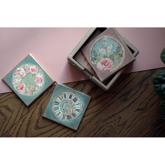 Victorian Golden Coasters Coasters - Laila Beauty Care Coasters