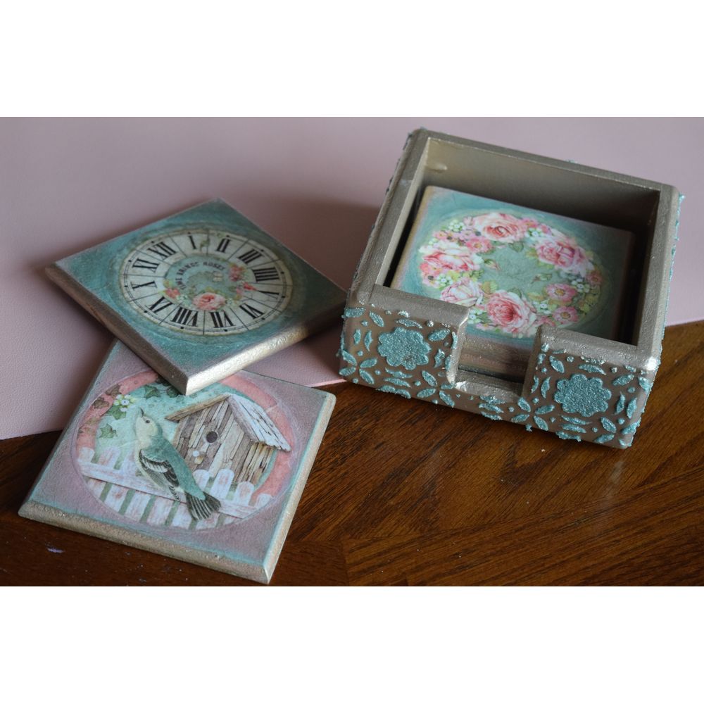 Victorian Golden Coasters Coasters - Laila Beauty Care Coasters