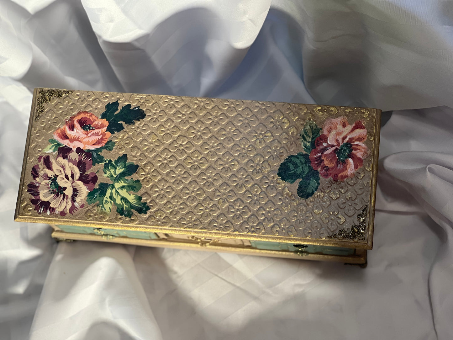Lilac and Sage Large Jewelry Box