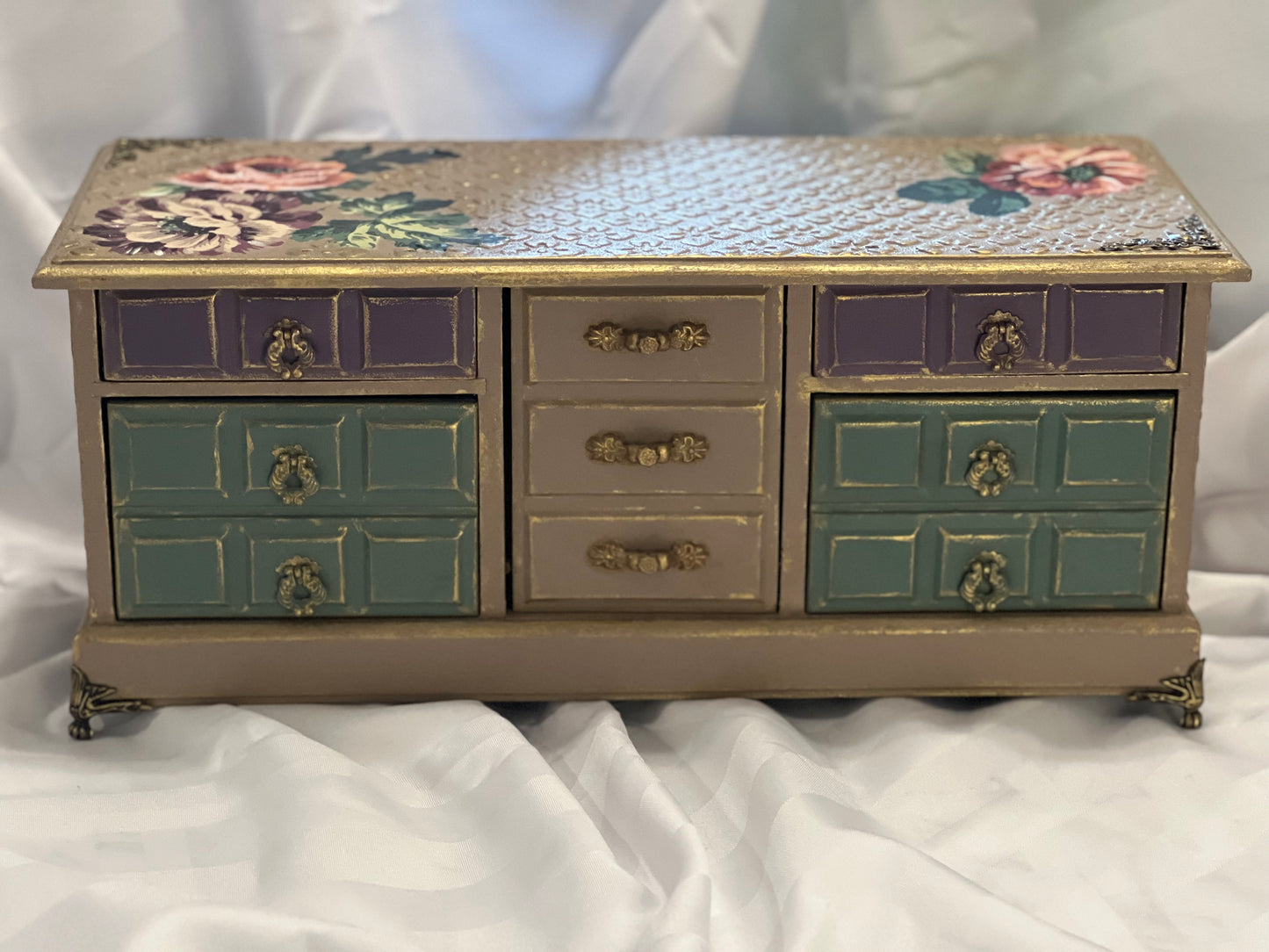 Lilac and Sage Large Jewelry Box