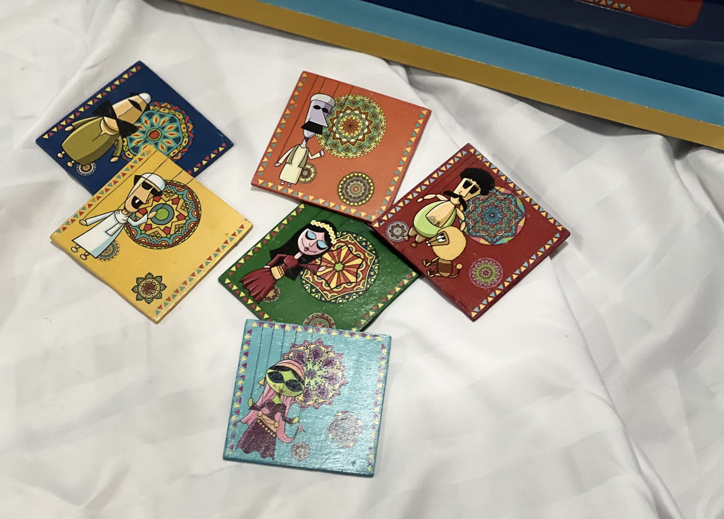 Great Night (ELeilah ElKebera) Glass with Coasters Tray