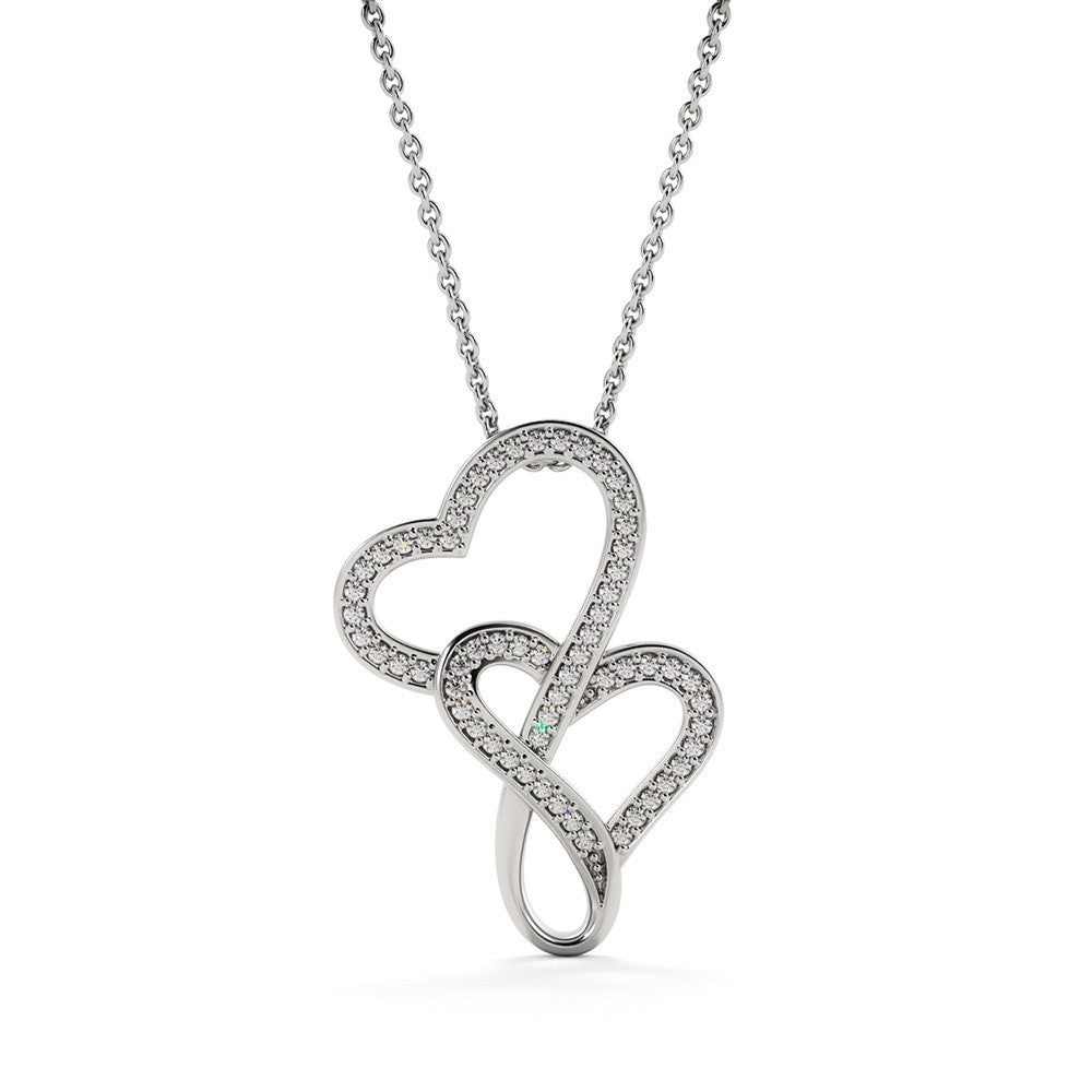 Laila - Double Heart Necklace Jewelry - Laila Beauty Care Jewelry