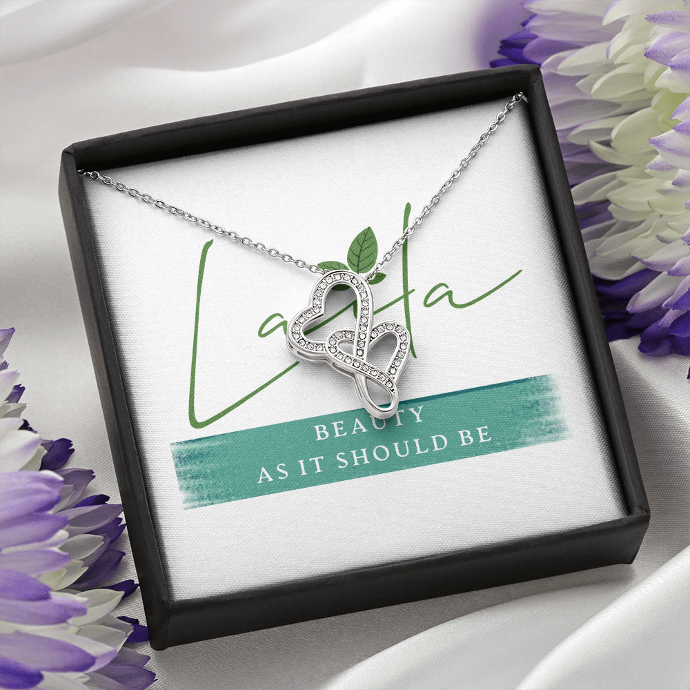 Laila - Double Heart Necklace Jewelry - Laila Beauty Care Jewelry