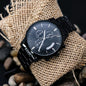 Customizable Engraved Black Chronograph Watch Jewelry - Laila Beauty Care Jewelry