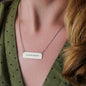 Laila - Roman Numerals Horizontal Bar Necklace Jewelry - Laila Beauty Care Jewelry