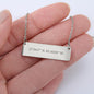 Laila - Coordinates Horizontal Bar Necklace Jewelry - Laila Beauty Care Jewelry