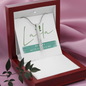 Laila - Engraved Stick Necklace - 4 Sides Jewelry - Laila Beauty Care Jewelry