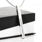 Laila - Roman Numerals Vertical Bar Necklace Jewelry - Laila Beauty Care Jewelry
