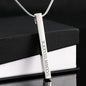 Laila - Roman Numerals Vertical Bar Necklace Jewelry - Laila Beauty Care Jewelry