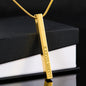 Laila - Roman Numerals Vertical Bar Necklace Jewelry - Laila Beauty Care Jewelry