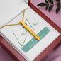 Laila - Roman Numerals Vertical Bar Necklace Jewelry - Laila Beauty Care Jewelry