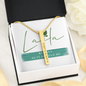 Laila - Coordinates Vertical Bar Necklace 18K Gold Over Stainless Steel / Standard Box Jewelry - Laila Beauty Care Jewelry