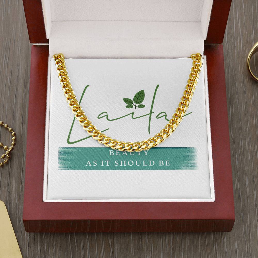 Laila - Cuban Link Chain Cuban Link Chain (14K Gold Over Stainless Steel) Jewelry - Laila Beauty Care Jewelry
