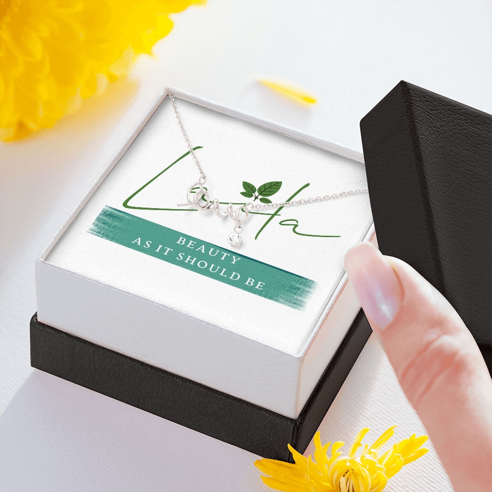 Laila - Scripted Love Necklace Jewelry - Laila Beauty Care Jewelry