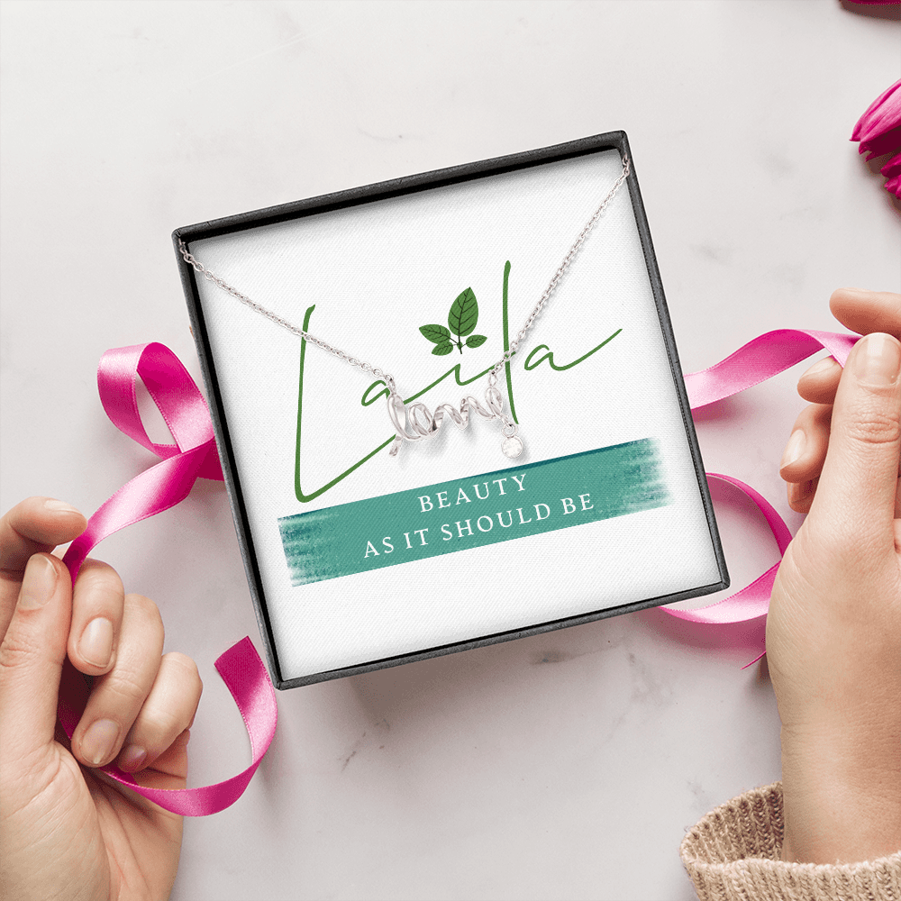 Laila - Scripted Love Necklace Jewelry - Laila Beauty Care Jewelry