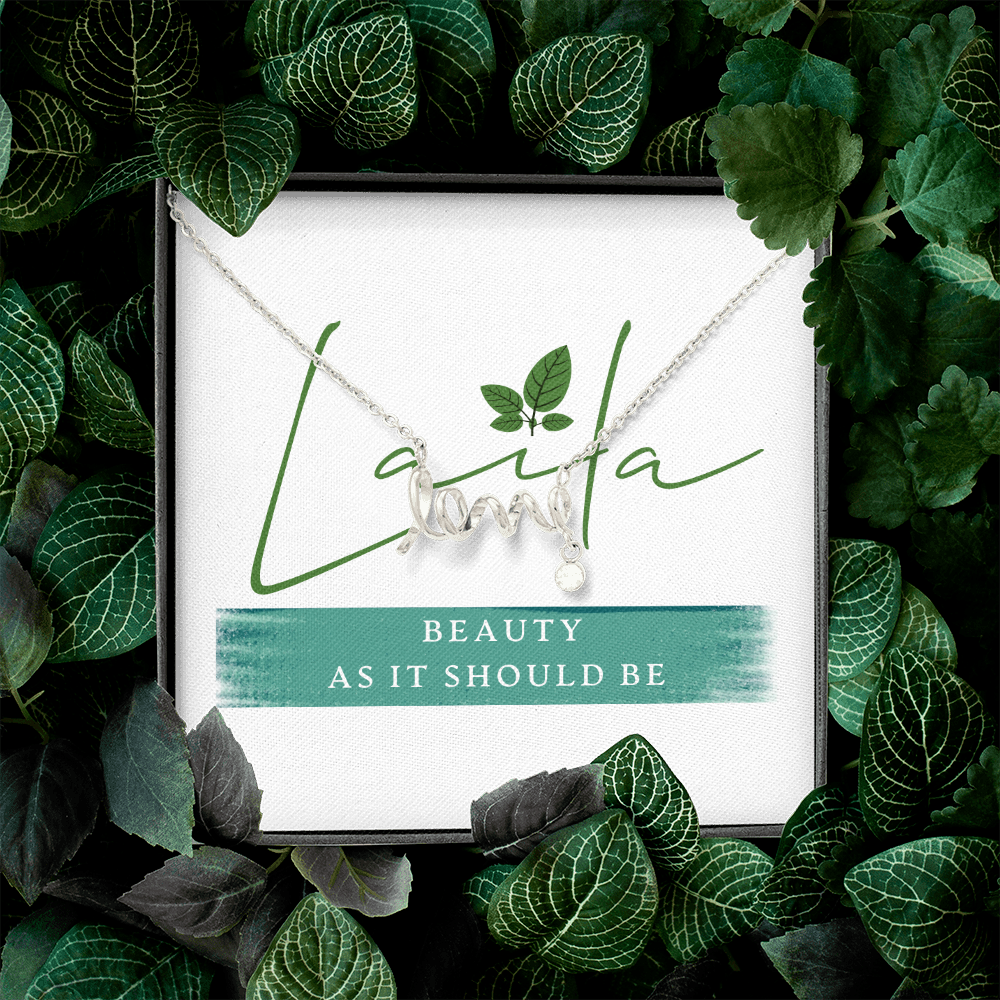 Laila - Scripted Love Necklace Jewelry - Laila Beauty Care Jewelry