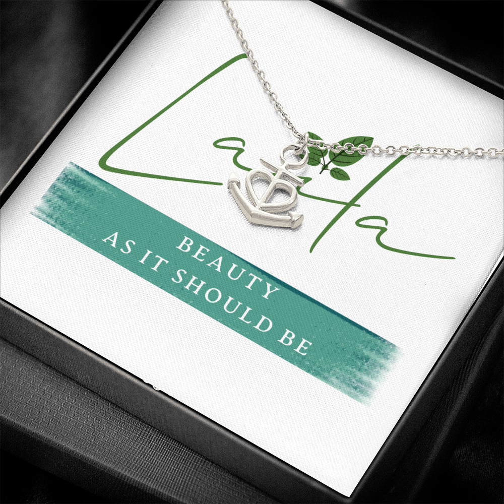 Laila - Anchor Necklace .316 Surgical Steel Necklace / Standard Box Jewelry - Laila Beauty Care Jewelry