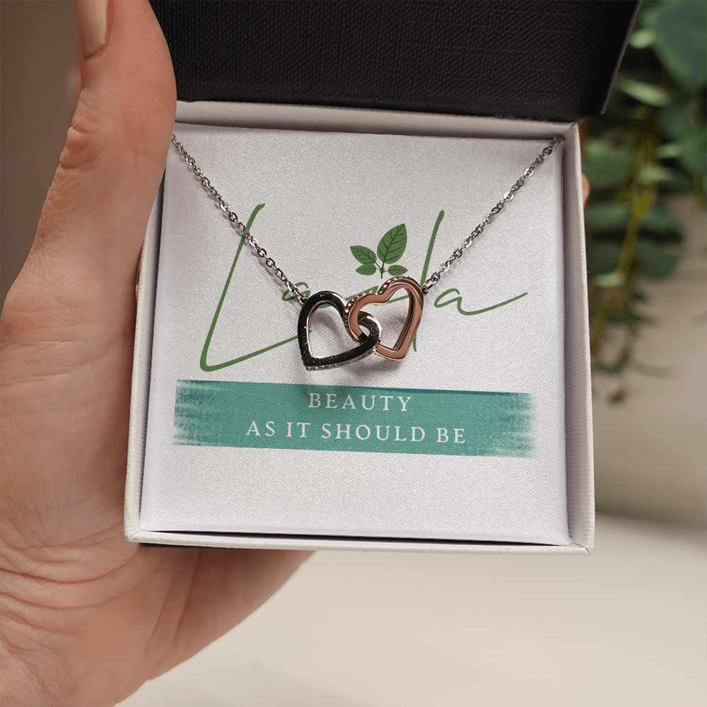 Laila - Interlocking Heart Necklace Jewelry - Laila Beauty Care Jewelry