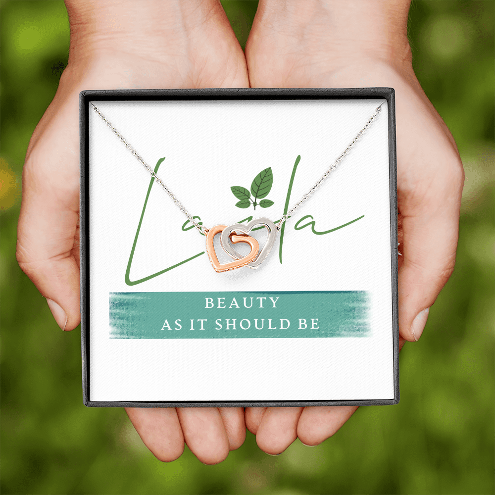 Laila - Interlocking Heart Necklace Jewelry - Laila Beauty Care Jewelry