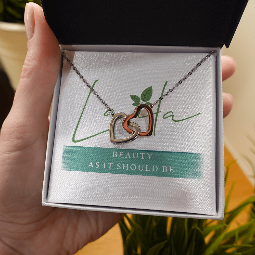 Laila - Interlocking Heart Necklace Jewelry - Laila Beauty Care Jewelry