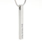 Laila - Engraved Stick Necklace - 2 Sides Jewelry - Laila Beauty Care Jewelry