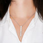 Laila - Engraved Stick Necklace - 4 Sides Jewelry - Laila Beauty Care Jewelry