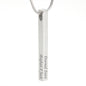 Laila - Engraved Stick Necklace - 4 Sides Jewelry - Laila Beauty Care Jewelry