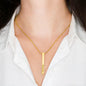Laila - Engraved Stick Necklace - 4 Sides Jewelry - Laila Beauty Care Jewelry