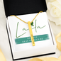 Laila - Engraved Stick Necklace - 4 Sides Gold Engraved 4 Sided Stick Necklace / Standard Box Jewelry - Laila Beauty Care Jewelry