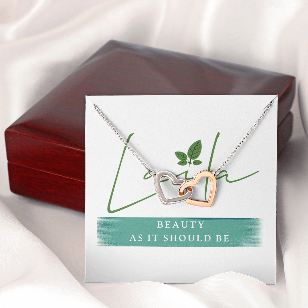 Laila - Interlocking Heart Necklace Jewelry - Laila Beauty Care Jewelry